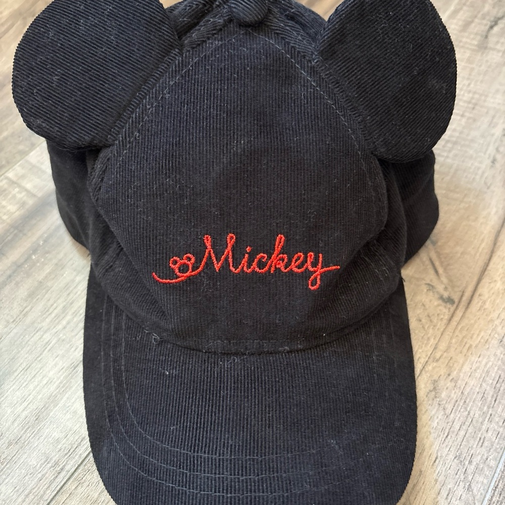 Black and Red Mickey Mouse Hat with Ears